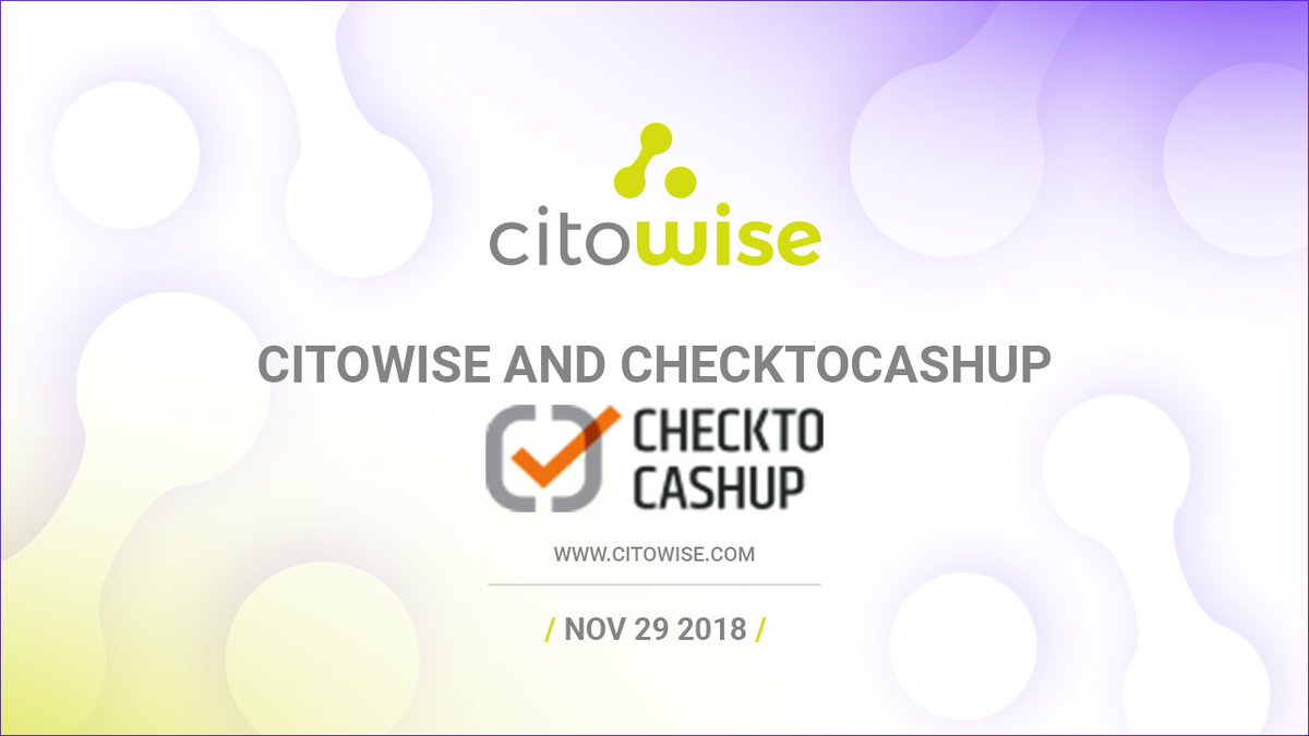 citowise's tweet photo. [ANN]  New cooperation with ICO Checktocashup 🚀🤝🤝🤝
+1 great ICO has been added to our wallet. Read more https://t.co/JhwVWqxry2 #blockchain#ethereum#ico#cryptowallet#etereumwallet#citowisewallet https://t.co/TwyQX17W17
