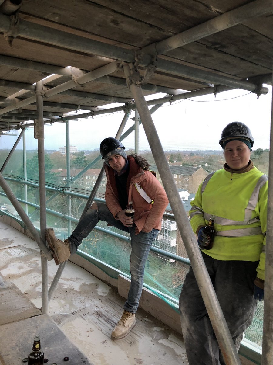 SaintsN20's tweet photo. Great to top-out our spire. Three cheers for @bpedmonton https://t.co/ND6oQCp6YW