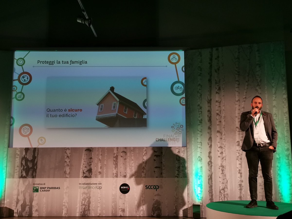 franzrusso's tweet photo. Al #OpenFab #Call4Ideas è il momento di #Prontosisma che procede ad un'analisi degli edifici dal punto di vista della sicurezza in modo da quantificare il rischio assicurativo
@BNPPCardifIT #startup https://t.co/zbJgHReoCr