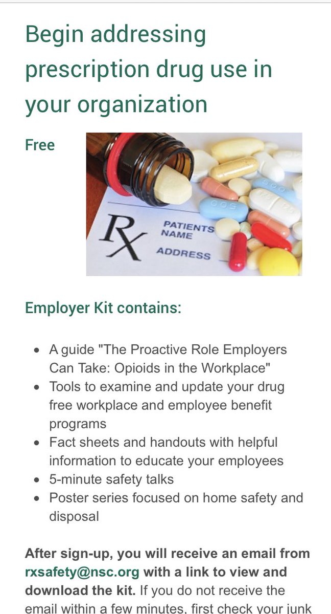 UMInjuryCenter's tweet photo. “Addressing Opioids in the Workplace” check out these great tools from @NSCsafety https://t.co/usYd1YA5e9 https://t.co/T1ccT12rPG #MIPA2018 https://t.co/XP2t0WEAPu
