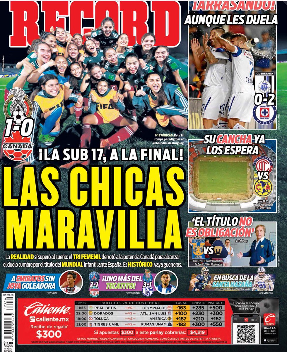 EllasDeporte's tweet photo. Así como lo criticamos, hoy lo aplaudimos. ¡Más portadas así! #TriFemenil #NosVamosALaFinal #Visibilizar #MexicanasDeÉxito https://t.co/tXrlYSv8n5