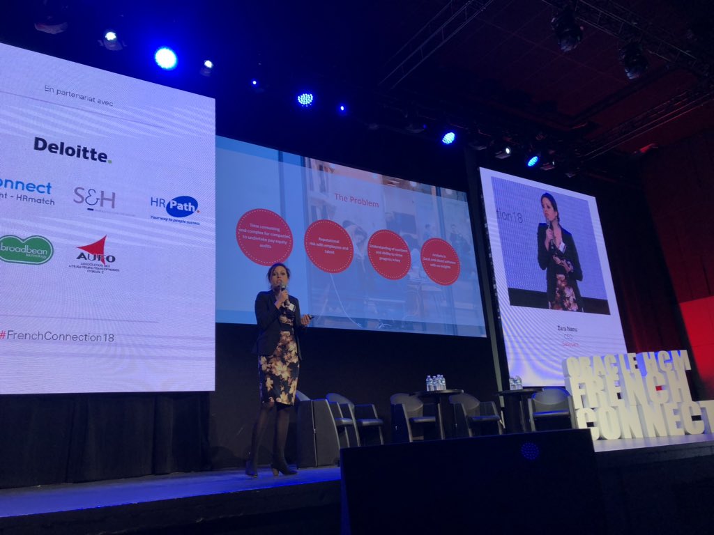 OlivierFech's tweet photo. Great speech from @ZaraNanu from @gapsquare on #genderpaygap #FrenchConnection18 @OracleHCM @OracleHCM https://t.co/XliVt3uxyv