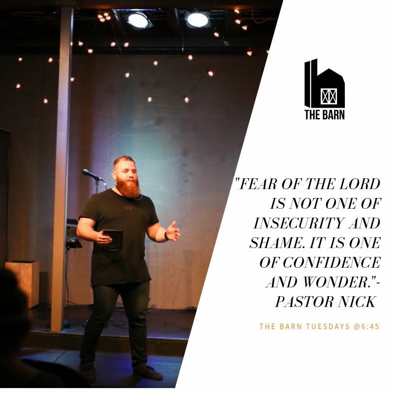 ETBarn's tweet image. Great word by Pastor Nick! Join us next Tuesday at 6:45!