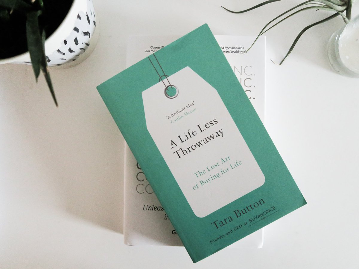 buymeonce's tweet photo. Curiously Conscious @BesmaCC rounds up her BEST ETHICAL BOOKS OF 2018 and we're so chuffed that she's featured our founder @tarabutton's book, A Life Less Throwaway 🤗  #ethicalreading https://t.co/1zHSfNq3RX https://t.co/2BpkylNscD
