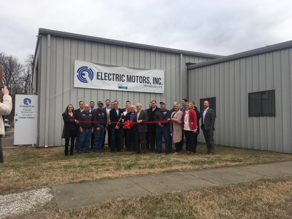 bradschneider1's tweet image. Bradley Schneider shared a post.
7 mins · 
Electric Motors, a staple in Henderson for the last 70 years, celebrated its new home on Ohio Dr. today with a @KyndleBiz ribbon-cutting. Can't wait to see the "now hiring" signs in the coming years as EM grows under new owners @EEMSCO.