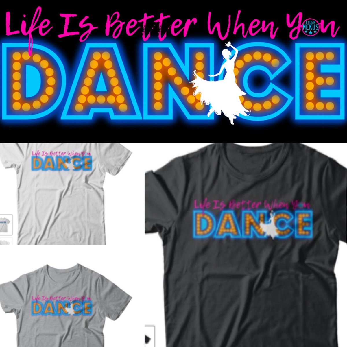 AydenMekus's tweet photo. Dance your 💜 out and do it with this cool TEE- Order one before Christmas or GIVE as a Present.
#Inspiration #positivity #danceshirt #aydenmerch #dancer #designs #dancelife
#positivechoiceapparel
#kindness #kind #love #fun https://t.co/lGBrRv17co