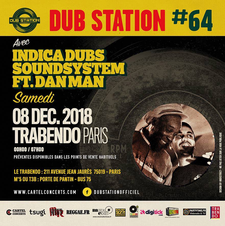 Prochaine <a href="/dubstationparis/">DUB STATION</a> le Samedi 8 Démcembre avec @indicadubs soundsystem au @trabendo_