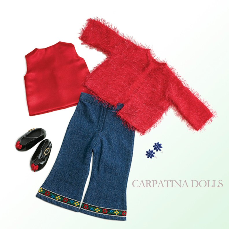 18inchDolls's tweet photo. #tbt Today we're looking back on an old favorite Christmas outfit. The fuzzy sweater and embroidery on the jeans in our favorite little touch!
#americangirldoll #americangirl #joy2everygirl #ourgenerationdoll #joy2everydoll #18inchdoll #famousdolls #americangirldollfan https://t.co/JEmH7sihoi