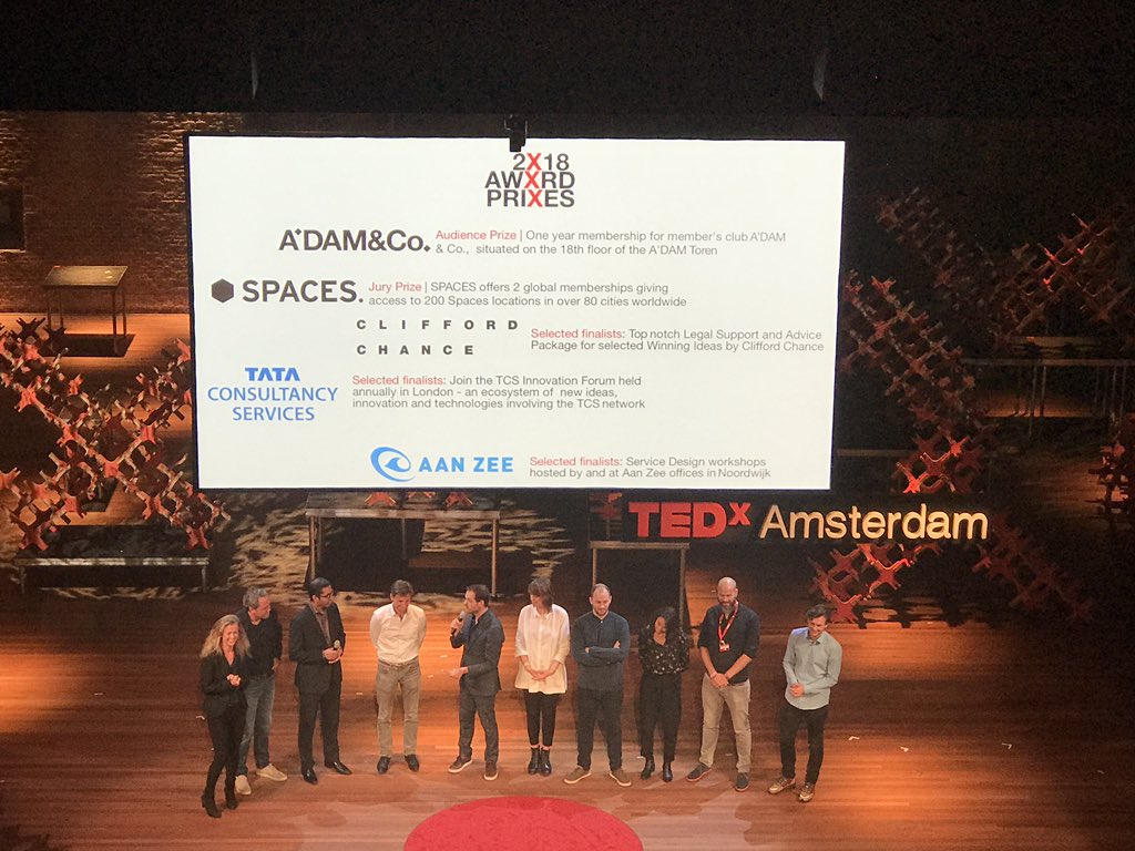 evrofeli's tweet image. TEDX 2018 Awards @TEDxAmsterdam #tedxamsterdam #thebigx @MyMiniBrew 👏