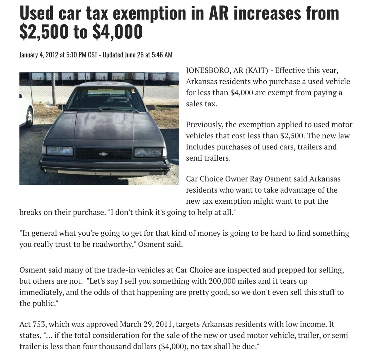 Paying Sales Tax On A Car In Arkansas - Car Sale and Rentals