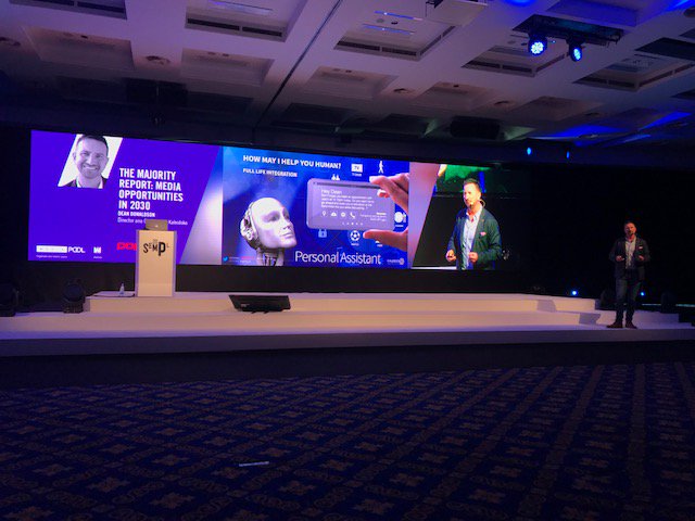 JTavss's tweet image. What's an incredible way to jump start your morning? Witnessing the #MajorityReport by @kaleidoko @deandonaldson delivered a mind-rocking solo in Slovenia at #Sempl18! Super excited about #Future opportunities for #Industry and #Media but more importantly, #society and #humanity!