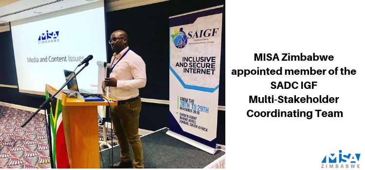misazimbabwe's tweet photo. MISA Zimbabwe appointed member of the SADC IGF Multi-Stakeholder Coordinating Team
https://t.co/EPC9ueRsps
#digitalrights #SAIGF #InternetGovernance
@MISARegional @OSISA @SitshelaN @ChrisMusodza @koliwemajama @zigfonline @ISOCZIM @ZOCCzw @counterpartint @OTI @IFEX @AFEXafrica https://t.co/OVtXmts7lV