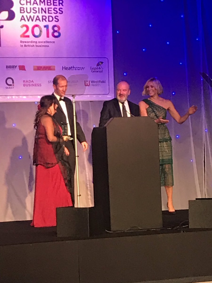 Alice_ECH's tweet photo. WE WON EXCELLENCE IN INTERNATIONAL TRADE SERVICES!!!! At the @britishchambers #chamber_awards HUGE congratulations to Susanna and her team! @gmchamber @GMCCTradeTeam #GMCC4THEWIN #YES #WINNING @gmchamber https://t.co/NLeQy1UZjN