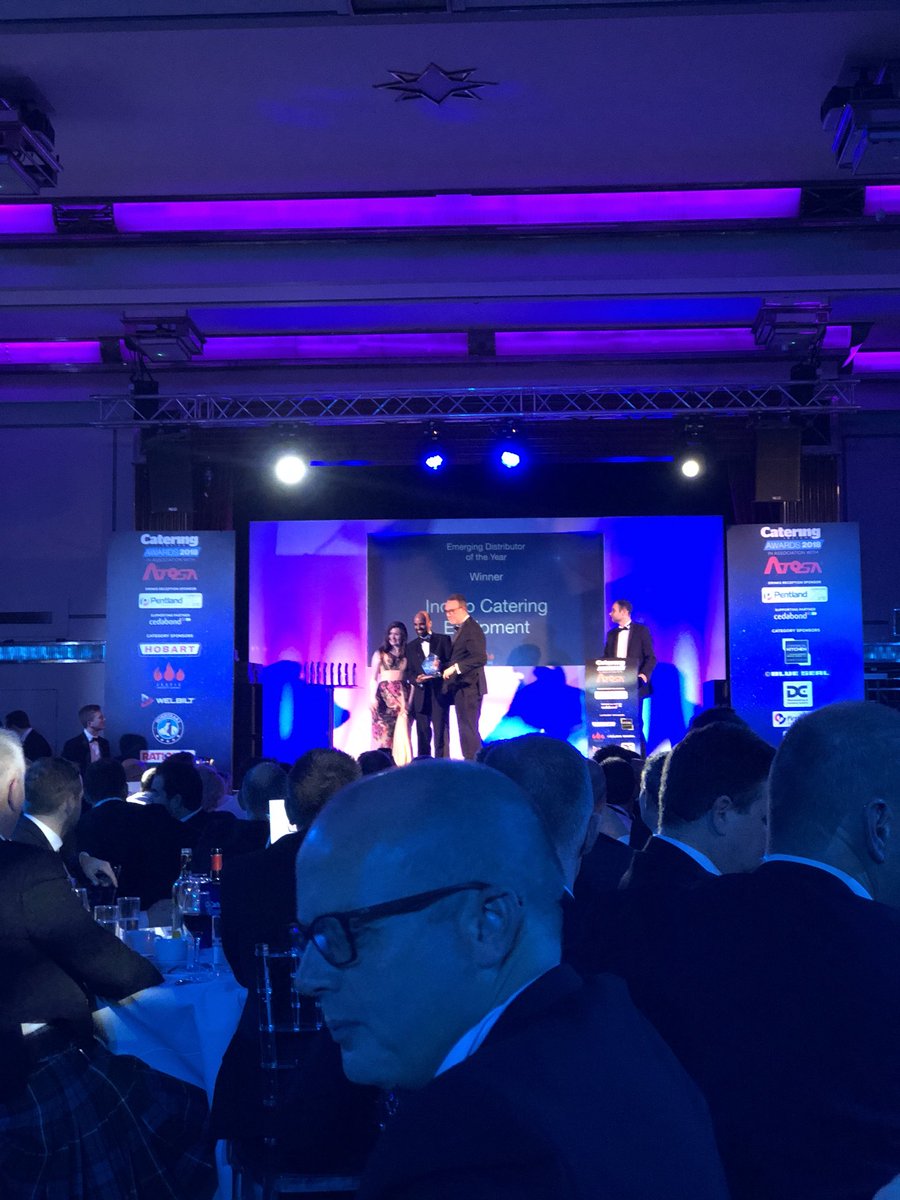 Congratulations to <a href="/IndigoCELtd/">Indigo Catering Equipment</a> on your <a href="/cateringinsight/">Catering Insight</a> award for Emerging Distributor of the year sponsored by <a href="/Jestic_Ltd/">Jestic Foodservice Solutions</a> #CIAwards18