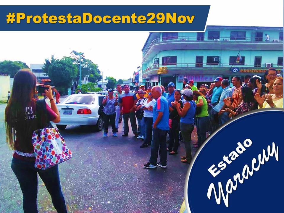 dccolectivo's tweet photo. #ProtestaDocente29Nov el Estado #Yaracuy también se sumo a la protesta nacional https://t.co/y6Y5glzOjb