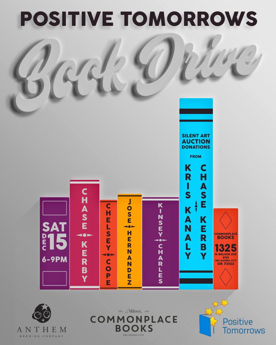 Check it out! <a href="/ChaseKerby/">Chase Kerby</a> &amp; <a href="/CommonplaceOKC/">Commonplace Books</a> are hosting a concert and book drive to benefit our kiddos. We hope to see you there!