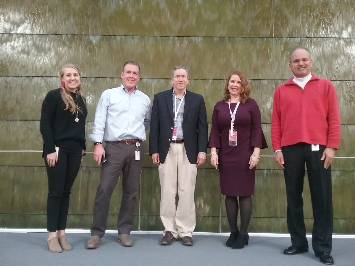 jackrosby's tweet photo. Enjoyed a visit today with ad rep Shawn Register and members of Milliken's marketing team at the company's complex in Spartanburg.l/r Meg Ried, Blaine Maddin, me, Shawn and Alan Mannes. Great meeting! https://t.co/P1hc3YxQha