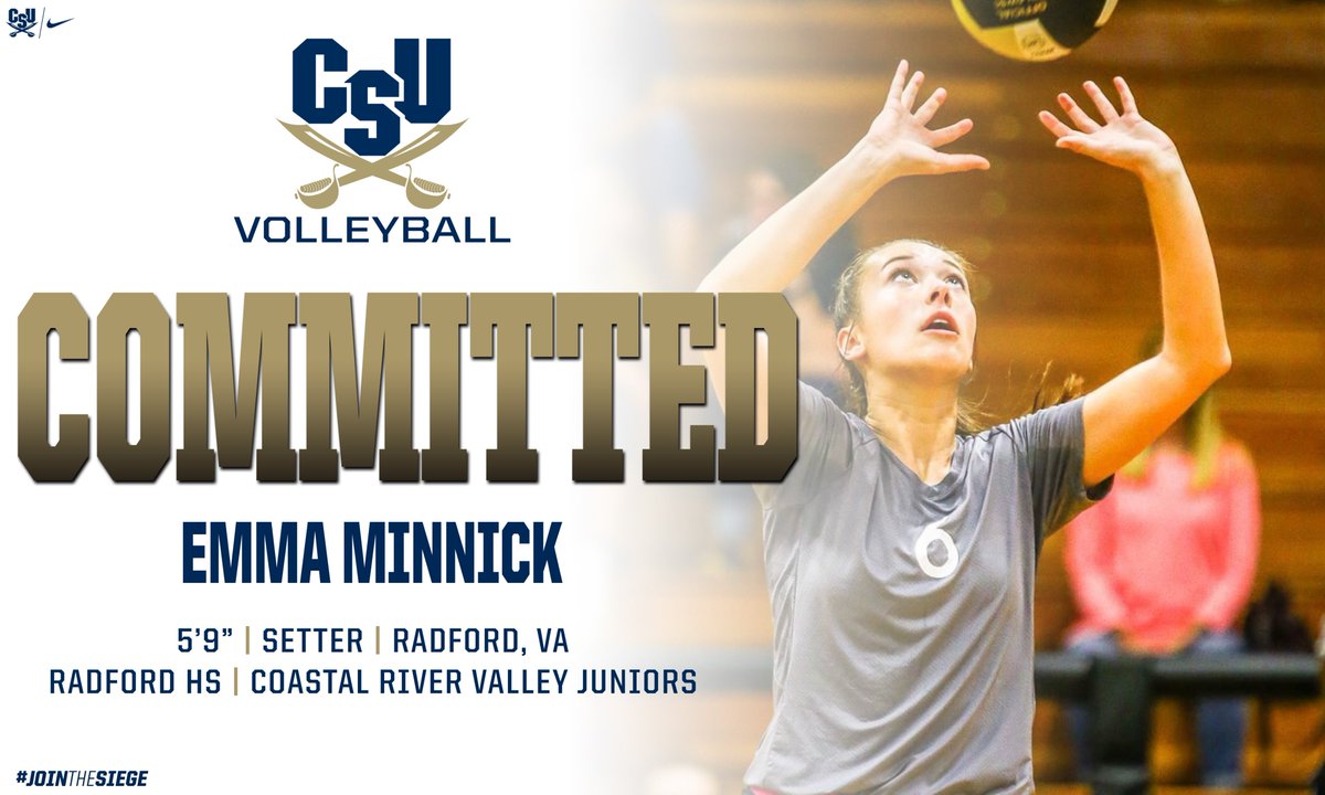 csubucs_vb's tweet photo. Make it 2⃣ in 1⃣ day! Welcome to the Buc Family @MinnickEmma #JoinTheSiege https://t.co/anSASVGsop