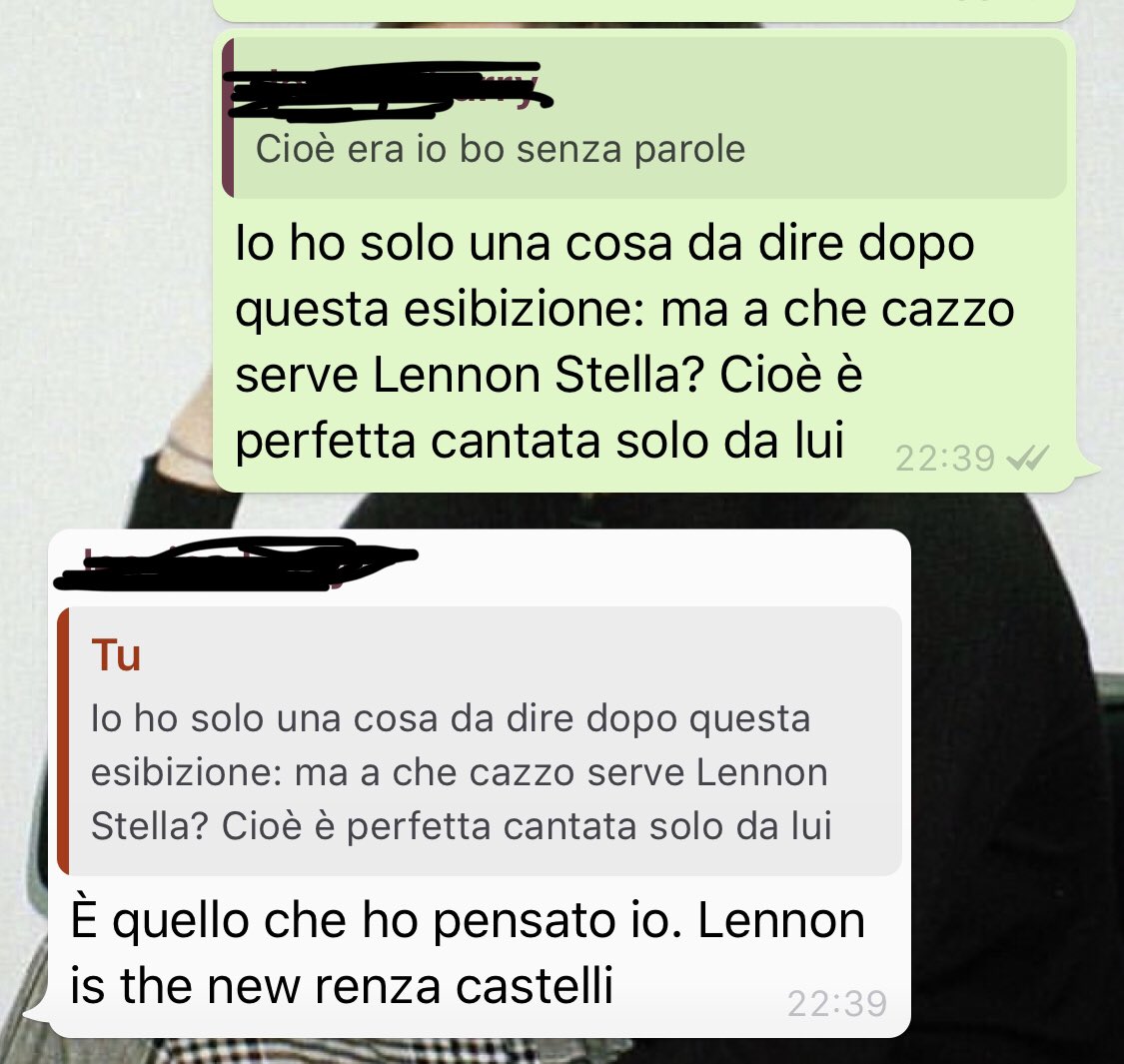 M_Chiara_S's tweet photo. Ed i nostri commenti pacati sul l’esibizione di Liam
#xf12 https://t.co/xB1OPpSFrY