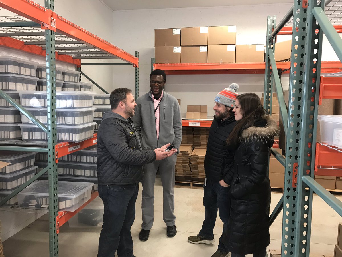 HuntMelissa's tweet photo. WEDC Team visiting American Provenance @americanproven today! An awesome Wisconsin Company! Congrats on your success Kyle and Team!! #ThinkMakeHappen #InWisconsin #MadeInWisconsin https://t.co/vQVWWkSf7z