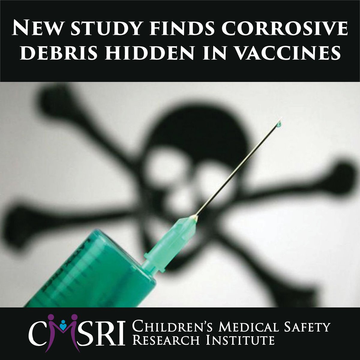 CMSRIResearch's tweet photo. Every Human #Vaccine Tested Was Contaminated by Unsafe Levels of Metals and Debris Linked to Cancer and Autoimmune Disease, New Study Reports #CMSRI https://t.co/mjN5jpozwi https://t.co/K1OikDfhH8