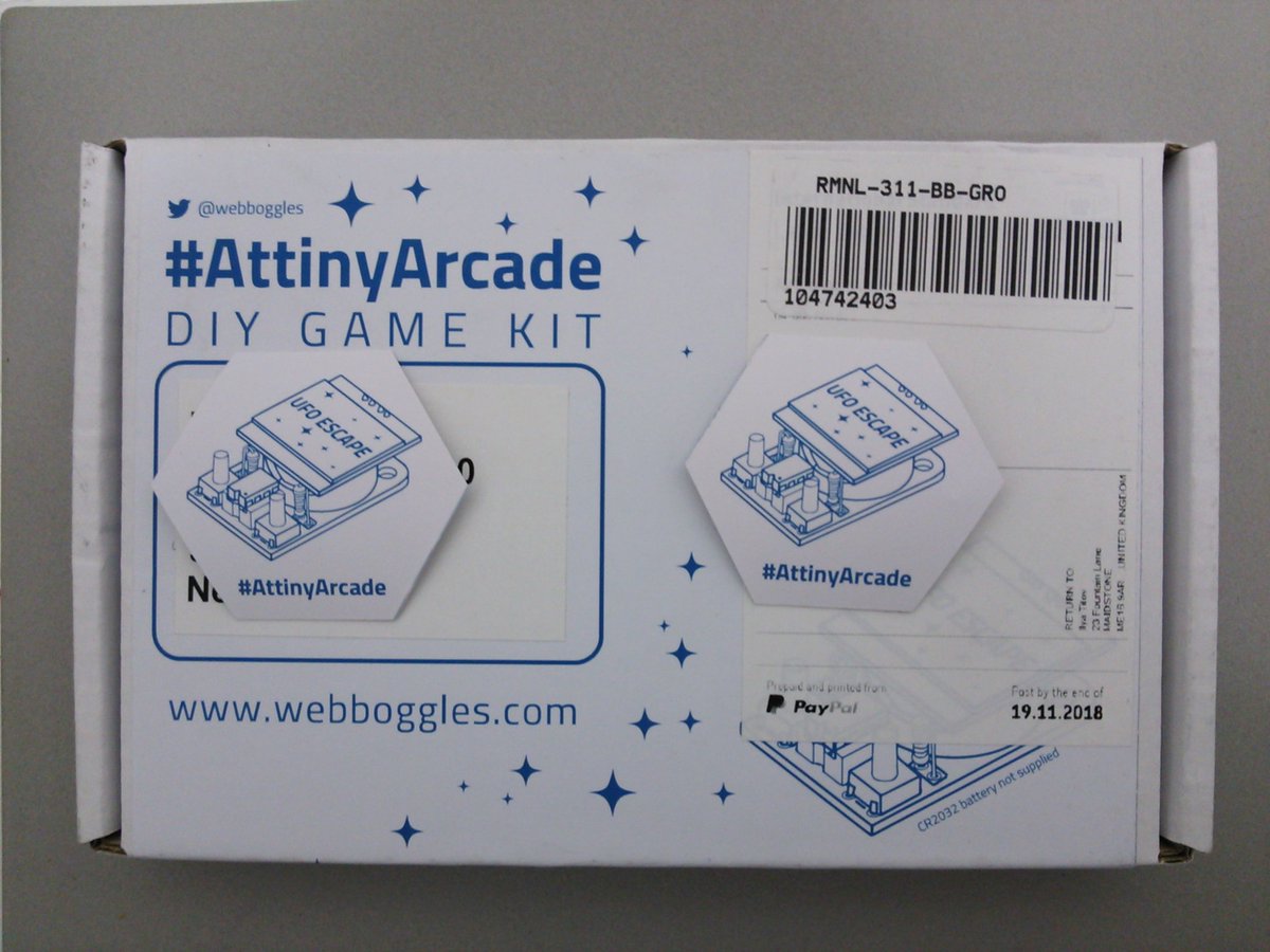 MstrBlinky's tweet photo. Received my #AttinyArcade by @webboggles today. A well put together little DIY game kit with an really awesome SLS 3D printed case :D https://t.co/tMJ5U5ruDc https://t.co/J0zxgwqKye