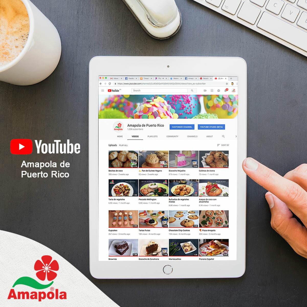 AmapoladePR's tweet photo. Suscríbete a nuestro canal de YouTube para que aprendas y prepares nuestras recetas en casa. Haz click aquí 👉https://t.co/zPVVj4MPBU https://t.co/zqXPvtGs24
