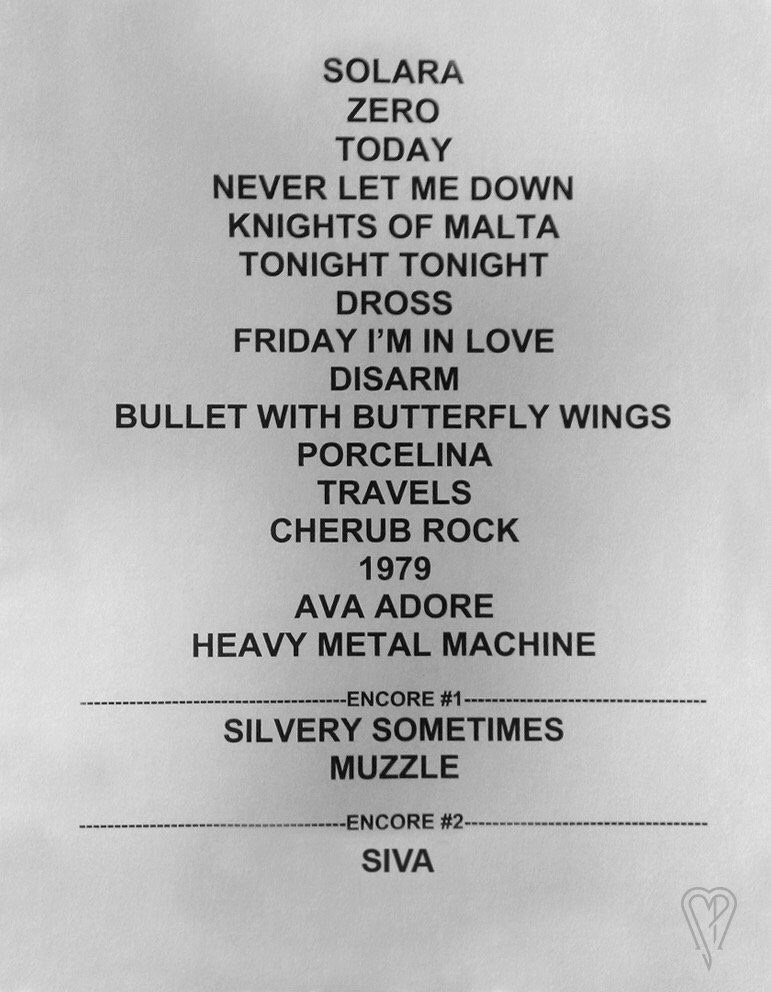 SmashingPumpkin's tweet image. Setlist playlist: 30th Anniversary Series. The Sylvee. Madison, WI, 11.28.18 🖤 open.spotify.com/user/smashingp…