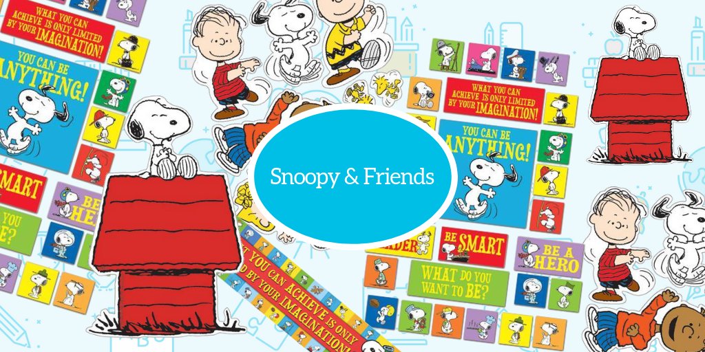 Make your classroom extra adorable with Charlie Brown and Friends! bit.ly/2Qec4Mt