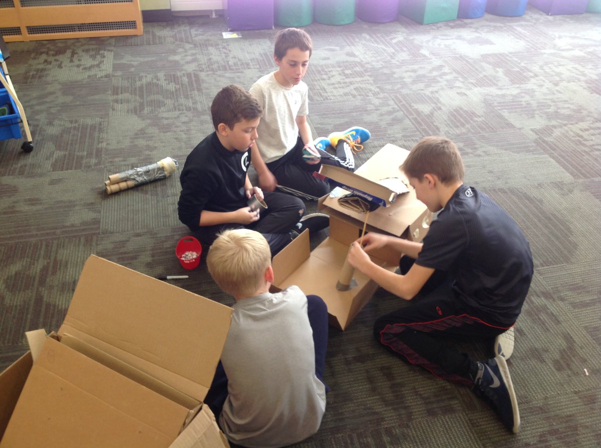 LBESlibrary's tweet image. #LB65 parents -- need holiday gift ideas?  5th gr. makerspace has taught me that tin foil and cardboard are all they need -- less costly too! #makerspace #5thgr