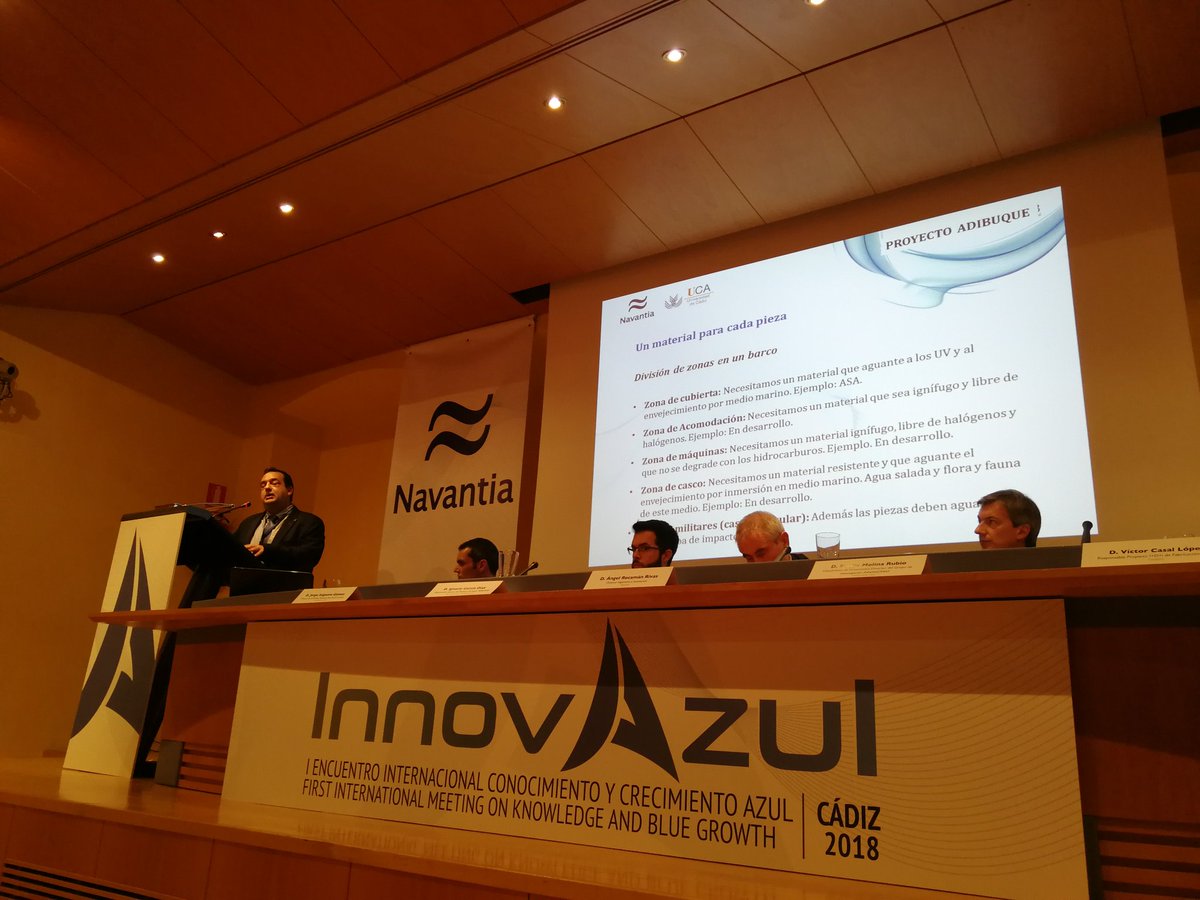 sildelosa's tweet photo. @NavantiaOficial ha presentado en #InnovAzul2018 sus proyectos de #Investigación y #desarrollo en #fabricacion #Aditiva40. En concreto ADIBUQUE, apoyado por @CTAndalucia https://t.co/ts8XFIfe1W