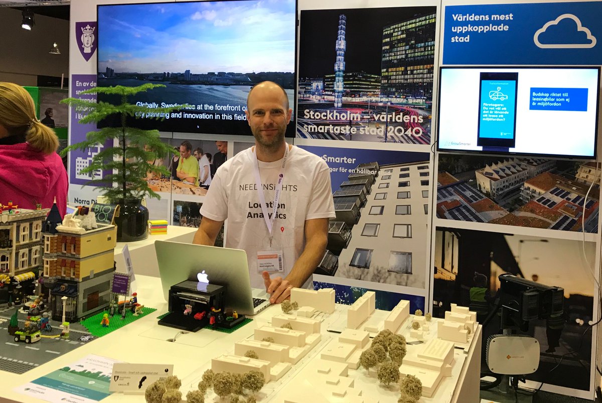 McMillion's tweet photo. Som del av det stora EU-initiativet GrowSmarter fick vi som samarbetspartners tillsammans med företag som IBM och Facility Labs stå och dema vår lösning i Stockholms Stads monter på mässan Smarta Städer. #smartastäder #Analytics #NeedInsights https://t.co/8t7d4zQgoC