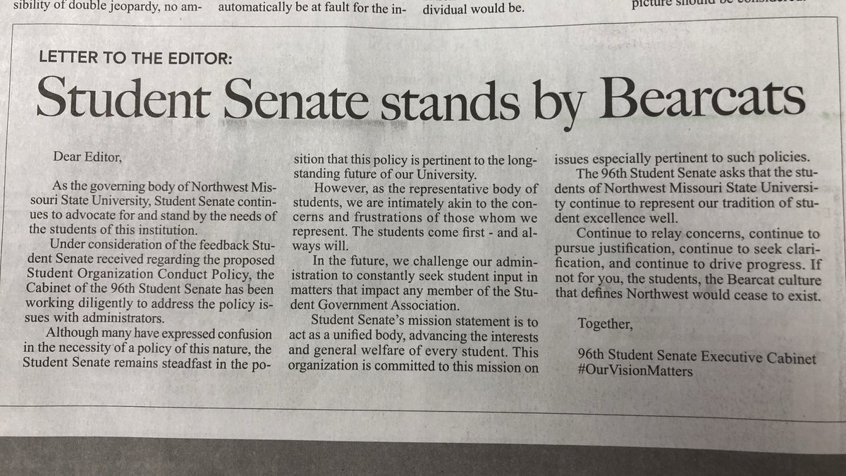 NWStudentVision's tweet photo. This movement would not have been possible without the support from organizations like @NWsenate. No greater family than the Bearcat family! https://t.co/hyL8kSxMZX