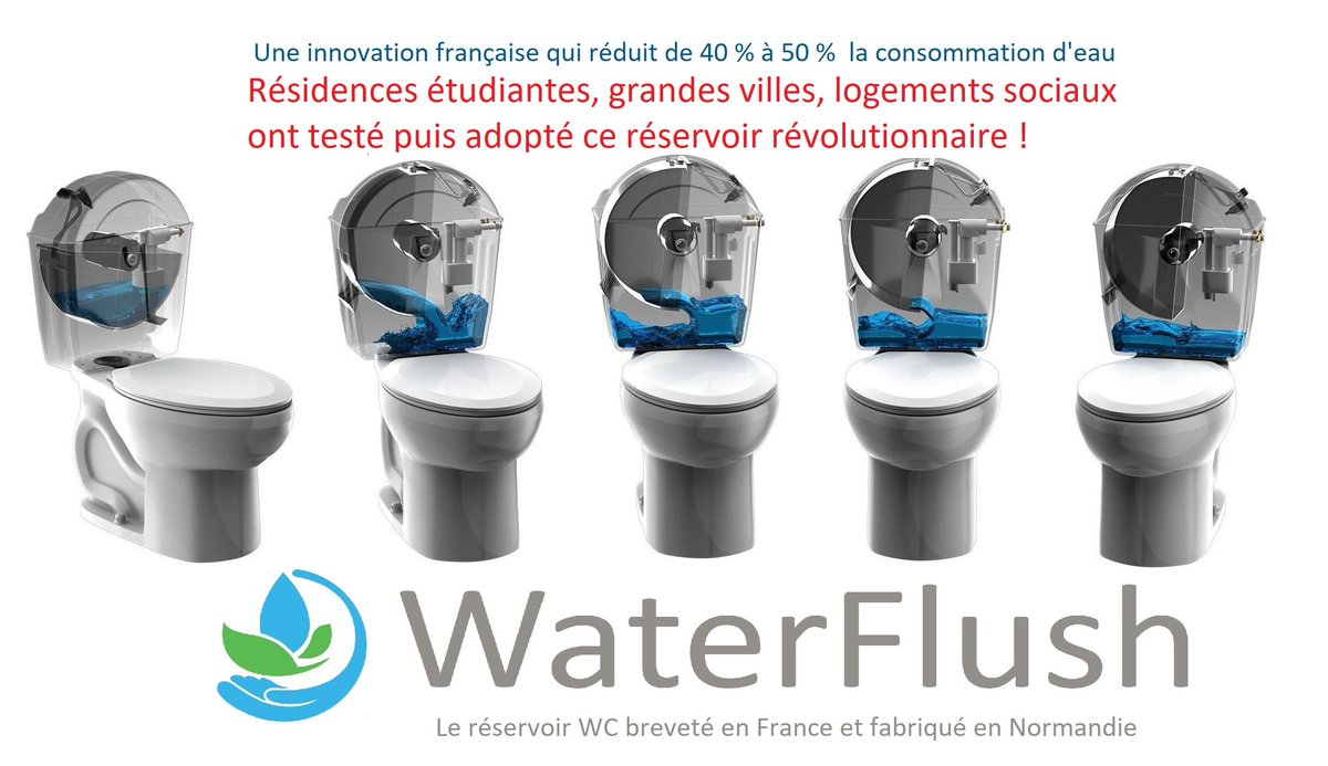 Comment réduire les #facturesdeau dans les #WC ? L'eau potable : Deuxième source de #gaspillage dans les foyers et Collectivités publiques ou privées ?

Le #prix de l'eau dépasse largement l'inflation, +60% en 10 ans !  le m3 d'eau coûte de 3 à 7€. selon les #régions !
