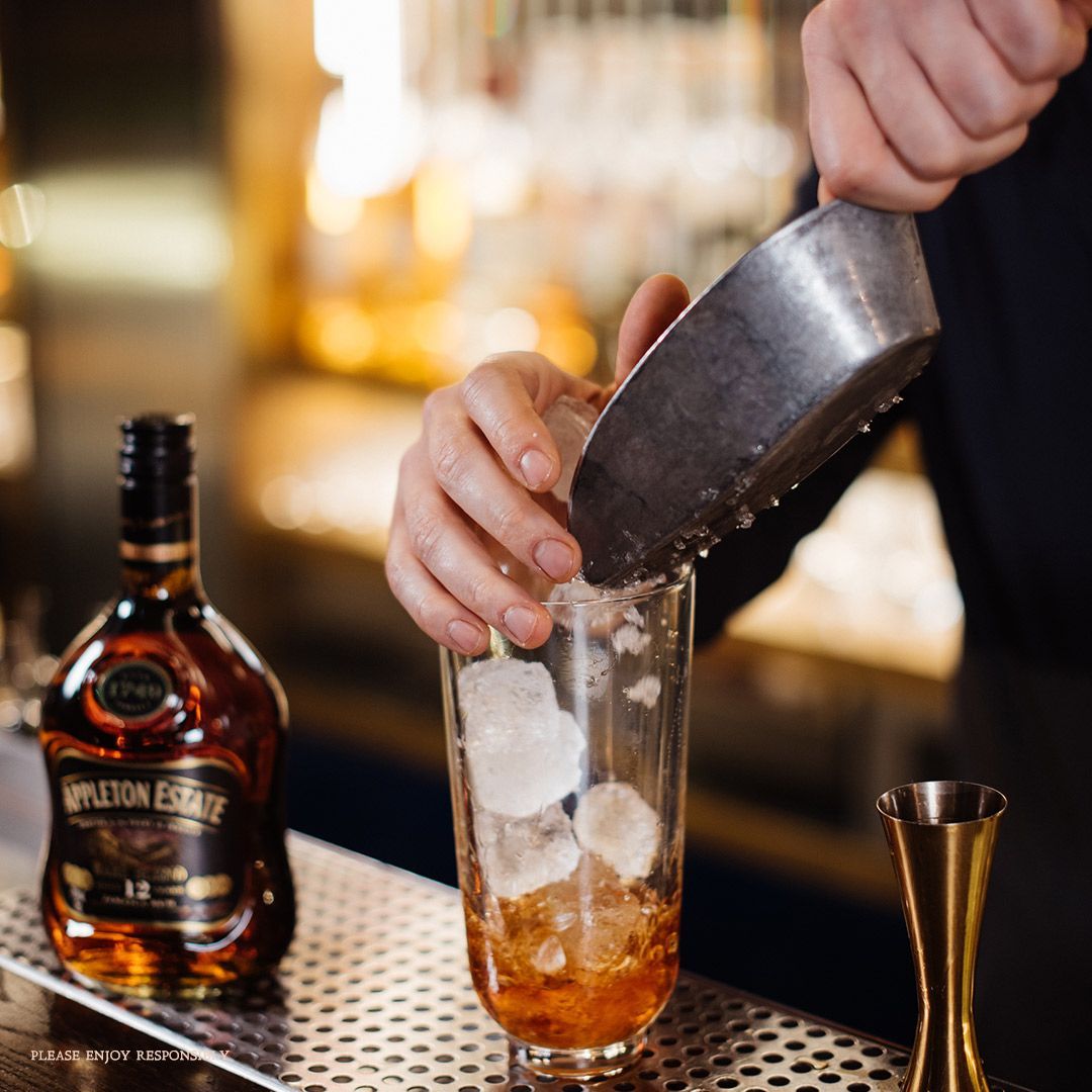 AppletonRumUK's tweet photo. Cocktail Craft. At the base of every good Rum Old Fashioned is a great rum.  We'd recommend the Appleton Estate Rare Blend 12 Year Old Rum with its vanilla highlight and deep fruit cocoa notes to give some refined Jamaican depth. #cocktailinprogress #cheers #disreputebar https://t.co/oAlis0f6s0