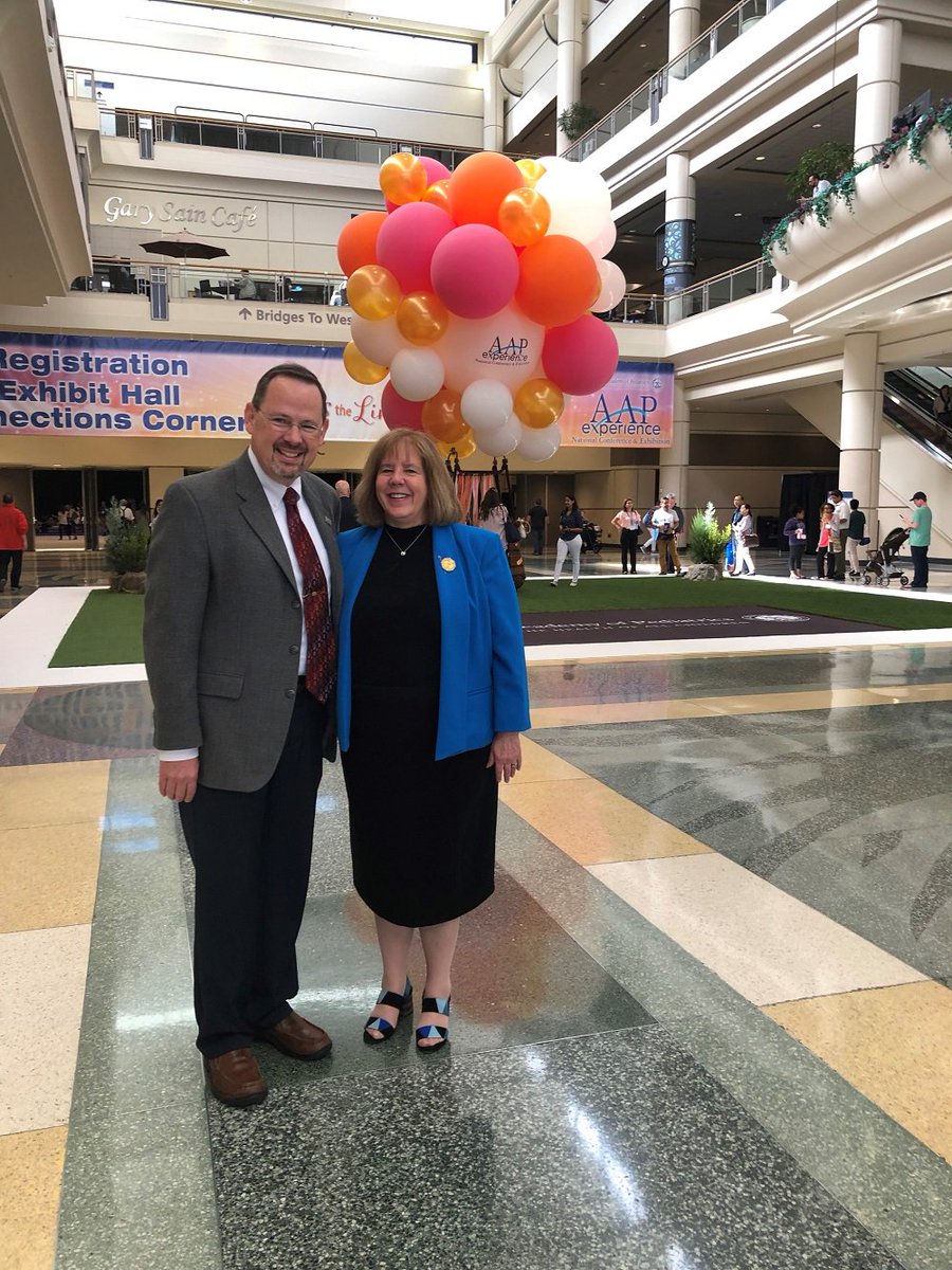AmerAcadPeds's tweet image. #TBT to @AAPPres -elect candidates @docgcp and @sallygoza at #AAP18. Have you voted in the 2018 AAP National Election? Visit aap.org/vote today!