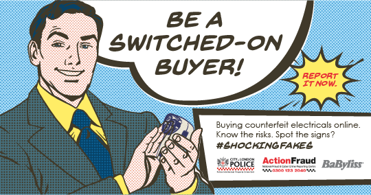 dorsetpolice's tweet photo. #ShockingFakes
Buying electricals online?
There’s more at stake than your safety – fraudsters can use your details to commit crime in your name
If an offer looks too good to be true, then it probably is - genuine designer items are rarely discounted
More: https://t.co/H179Wt0zoX https://t.co/nEO0Dt3oEP