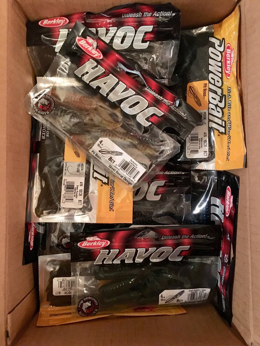 Loaded up on @BerkleyFishing Pit Boss baits! You can never have too many. #CatchMoreFish