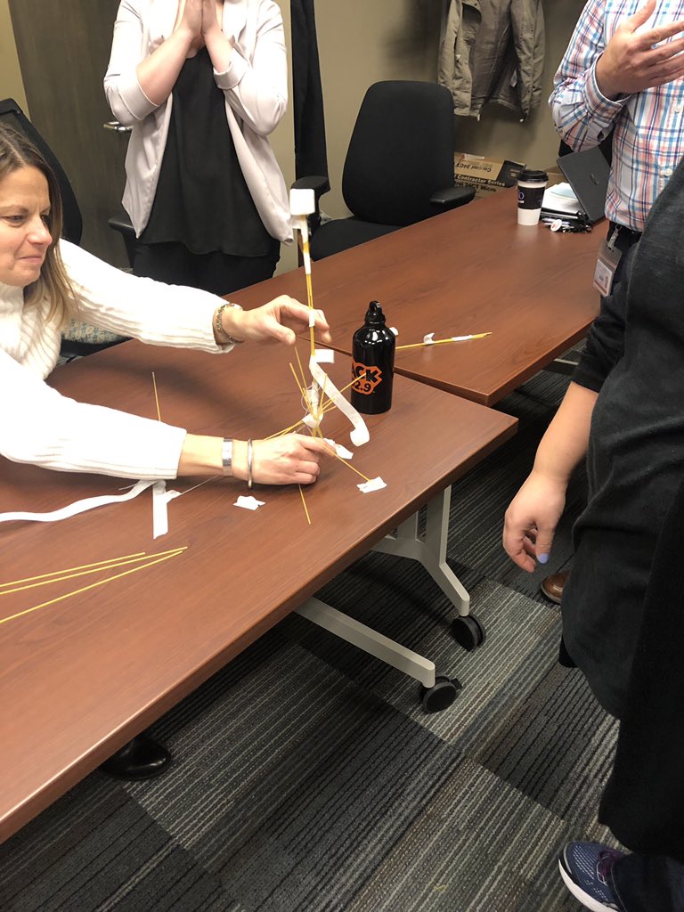 AVG_VNGD's tweet photo. Completing the #marshmellowchallenge... which tower will be tallest?! #AGYN https://t.co/DOQ2AXXARW