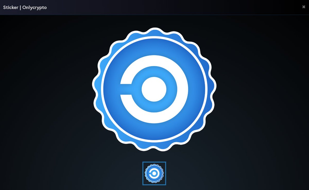Huge shotout to @wax_io for adding our <a href="/Onlycryptodotgg/">Onlycrypto</a> sticker!

Drop your OPSkins trade link down below and we might send you a sticker!