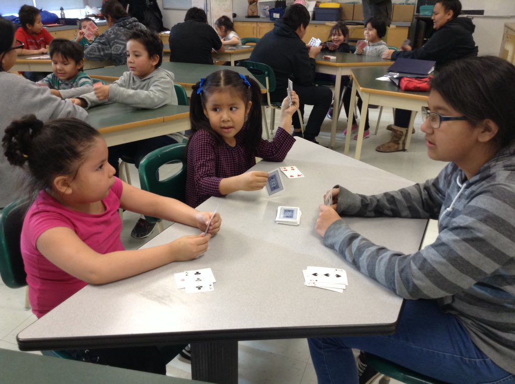 MsKClass's tweet photo. Belonging and numeracy with grade 8 and kindergarten! @Exshawschool https://t.co/IYz1AW6XXN