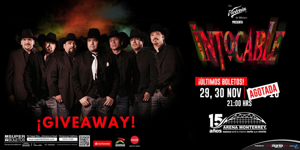 ArenaMtyOficial's tweet photo. ⚠GANA UN PASE DOBLE PARA @grupointocable⚠

1. Síguenos en FB, TW e Instagram
2. Da "♥" y #RT a la dinámica
3. Comenta tu nombre completo 
4. Etiqueta a 3 amig@s 
5. Agrega #YoAmoAIntocable 

*El evento es el del 30 de noviembre
*Ganadores mañana a las 11 a.m. https://t.co/NAvcuETG1J