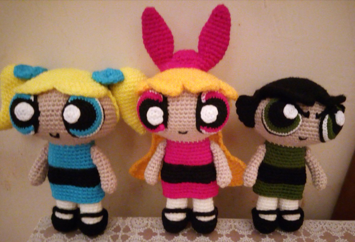 chicas superpoderosas amigurumi