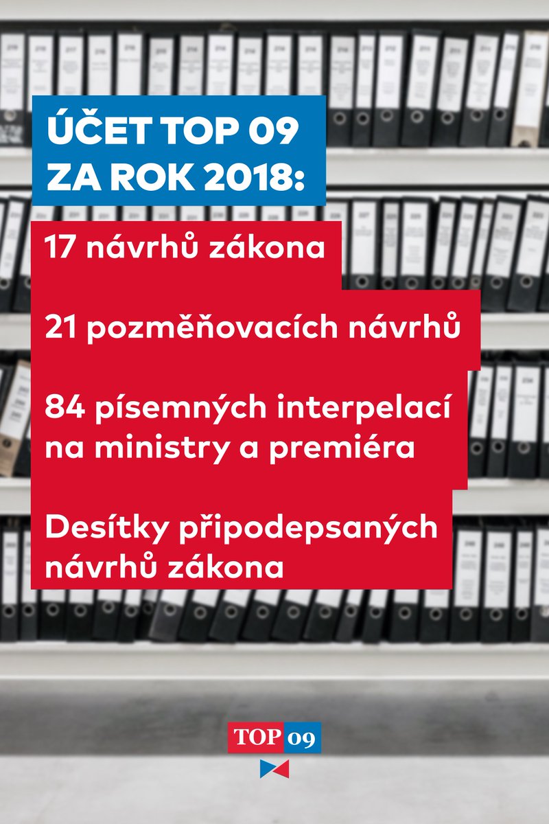 TOP09cz's tweet photo. Korespondenční volba, zrušení EET, odstraňování vraků, zkrocení zajišťovacích příkazů, ochrana zvířat, spravedlivá mateřská a řadu dalších návrhů jsme za poslední rok připravili a prosazujeme.

A tím nekončíme. Brzo předložíme i návrh na zrychlení stavebního řízení.
#BACK2TOP https://t.co/yW4GnUSaLn