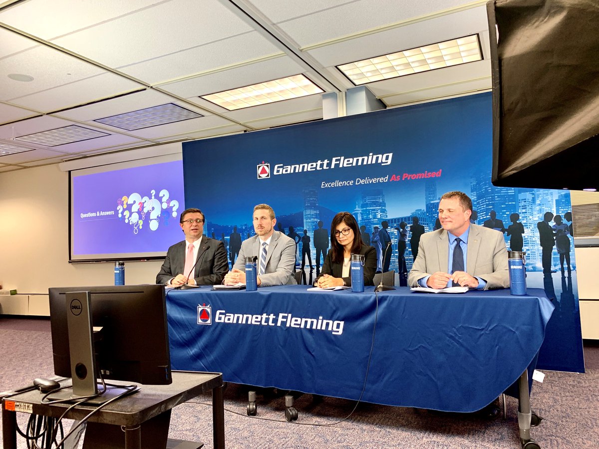 GannettFleming's tweet photo. The final #Water Business Line #livestream broadcast of 2018 was a SUCCESS! Thanks to our leaders, @LuisSCasado, Yurfa Glenny, @mehaf11, &amp; Tony Costello, for recapping a prosperous year &amp; providing an exciting glimpse of what’s to come in 2019. #GannettFleming #JoinOurJourney https://t.co/5YD0buEGYm