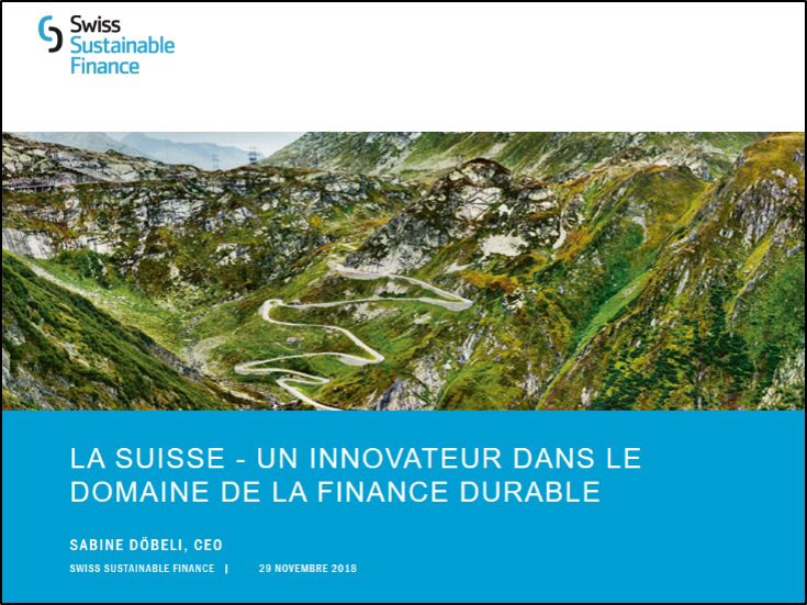 AmbSuisseParis's tweet photo. #ClimateFinanceWeek - selon la CEO de @SwissSustFin Sabine Döbeli, le marché des placements durables en Suisse🇨🇭 a augmenté en 2017 de 82% grâce aux investissements institutionnels. #CFD2018 https://t.co/kdrzQN5IZf
