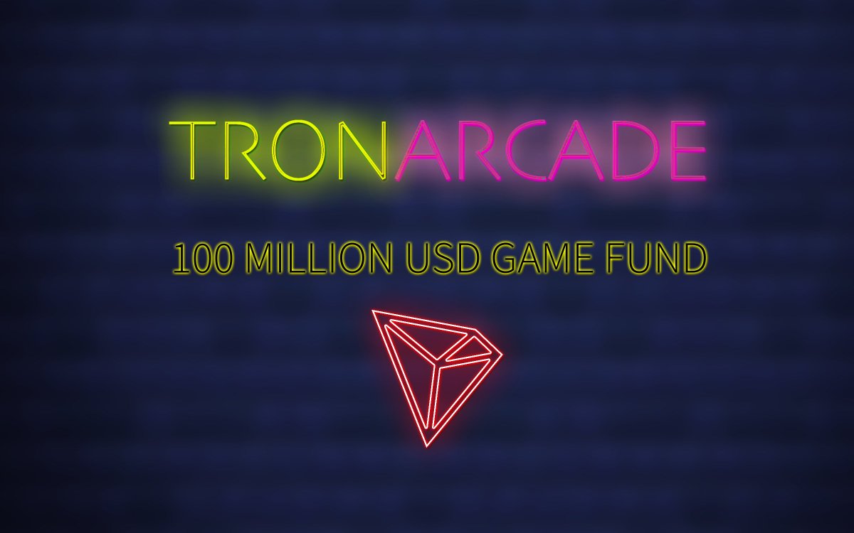 Proud to unveil #TRONArcade, our 100 Million USD Game Fund! This new initiative will revolutionize both #gaming and #blockchain industries. Let’s build the next generation of games together! $TRX tronarcade.com