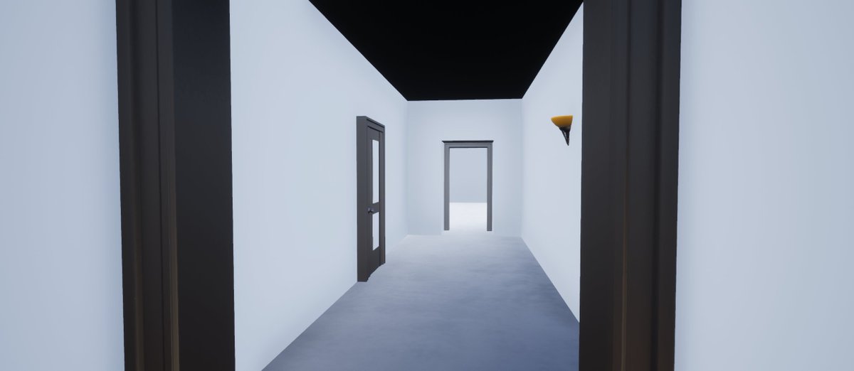 Even with just a door the space feels a bit more natural.