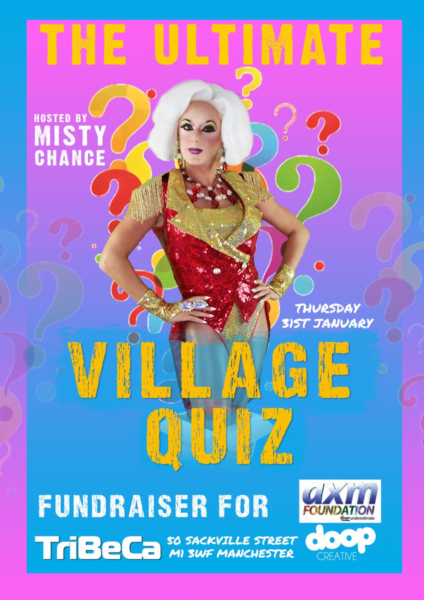 axmfoundation's tweet photo. Come and take part in the Village quiz at @TribecaBar1 7pm till late all in aid of the @axmfoundation @axmfvw hope to see you all there https://t.co/1vKdmaIGMg