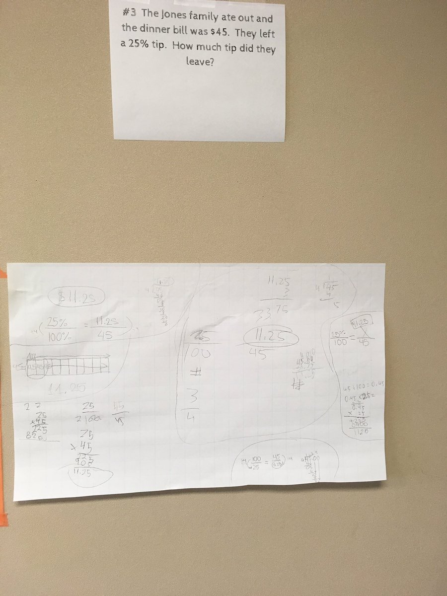CaldwellSERE's tweet image. Flexible thinking today with percentages! Solving problems multiple ways! @BeckendorffJH @MMStutts11 #bdjhpride #katymodelsmath
